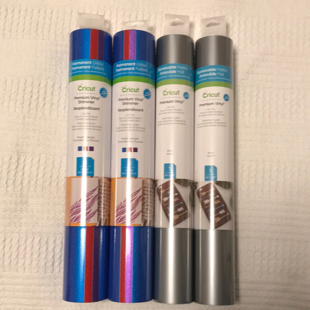 4 Rolls -  2 Circuit premium vinyl shimmer and 2 premium vinyl